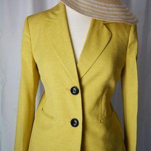 NWT Le Suit Limoncello blazer w/ black suit pants